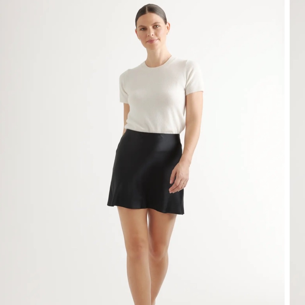 Babaton satin mini skirt
